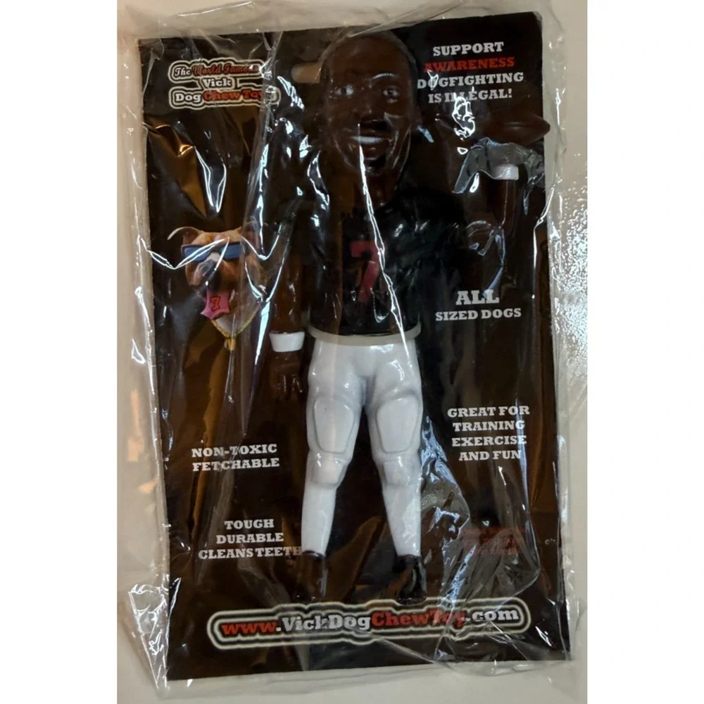 Michael Vick Dog Chew Toy Sealed Anti Dog Fighting Awareness Collectible 2007